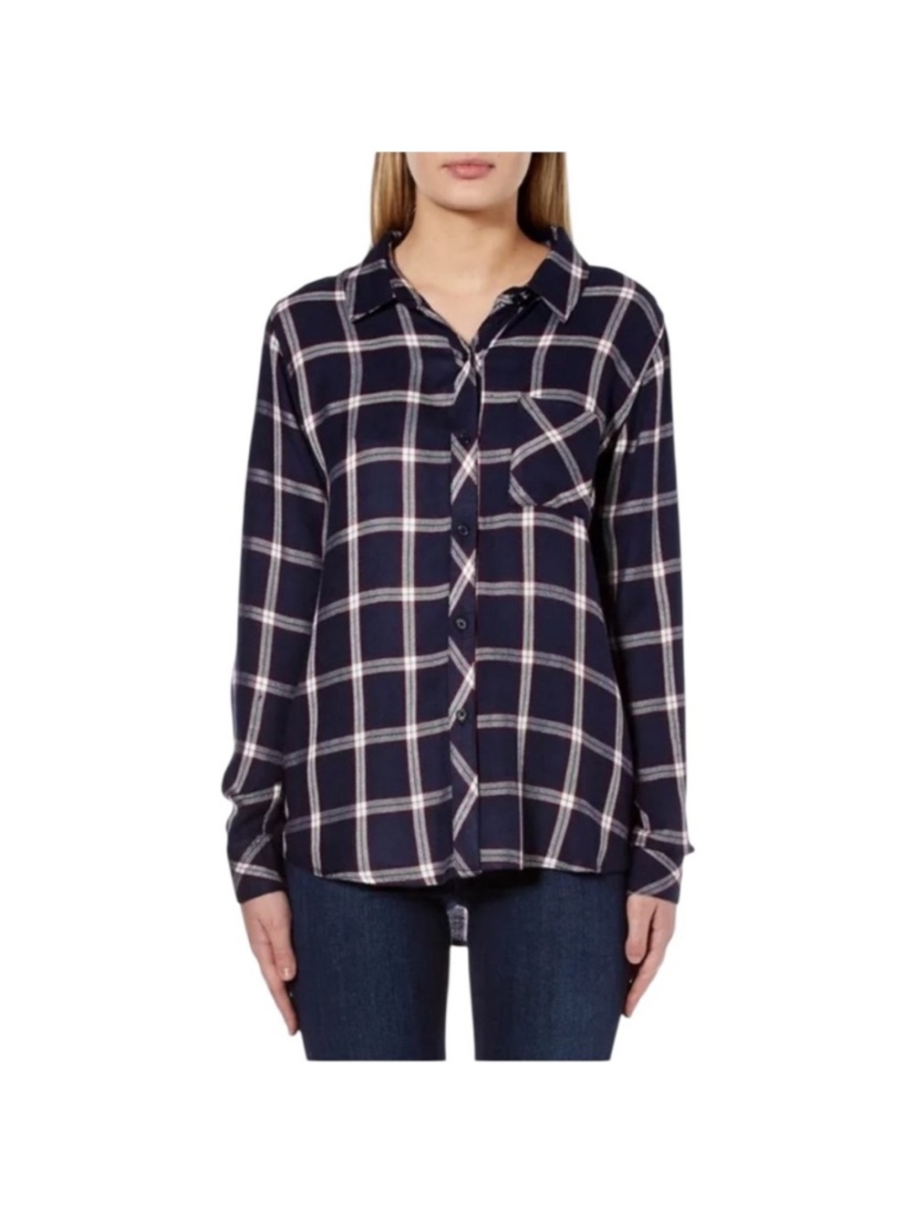 Rails Hunter Plaid Shirt- Navy